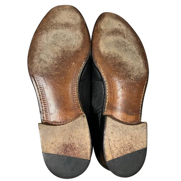 Gravati Handmade Italy Black Leather Loafers Men’s 12 M All Leather Dress main image 5